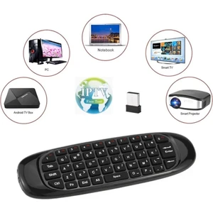 Android Akıllı Tv, Tablet, Bilgisayar Uyumlu Uzaktan Kumandalı Klavye Kablosuz Mini Klavye