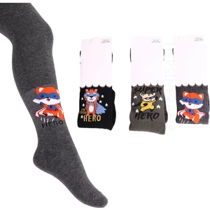 Hepsine Rakip 3lü Erkek Bebek Çocuk Külotlu Çorap Renkli Hayvancık Desenli Pamuklu