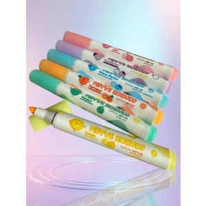 Meyve Kokulu Fosforlu Kalem Seti 6'lı Paket