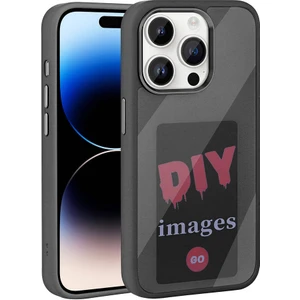 ZORE Apple iPhone 14 Pro Max Kılıf Ekranı Yansıtan  Akıllı Nfc Kapak-Siyah