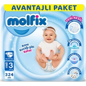 Bebek Bezi Ultra Fırsat Paketi Midi 3 No 108 x 3 Adet