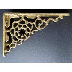 Ant Döküm Raf Ayağı S Antik Tarz           Dökme Demir               (2ADET)                  ALTIN SARISI (GOLD) RENKLİ