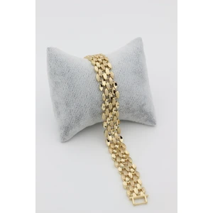 Xupıng Jewelry 14 Ayar Altın Kaplama, Baklava Model  Bileklik