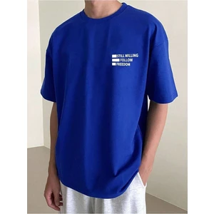 Still Willing Baskılı Oversize Erkek T-Shirt Salaş Boyfirend