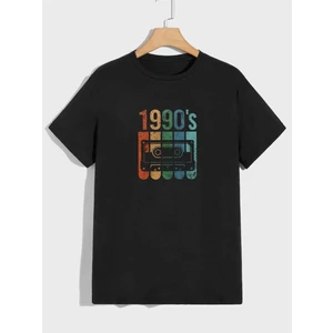 Unisex 1990S Baskılı T-Shirt