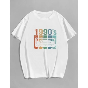 Unisex 1990S Baskılı T-Shirt