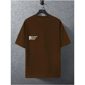 Still Willing Baskılı Oversize Erkek T-Shirt Salaş Boyfirend