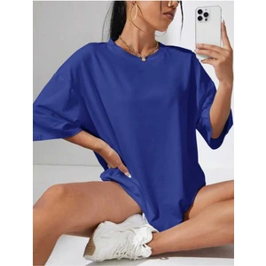 Düz Basic Kadın T-Shirt Oversize Salas Boyfriend