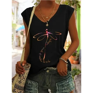 Kadın Oversize Salaş V Yaka T-Shirt
