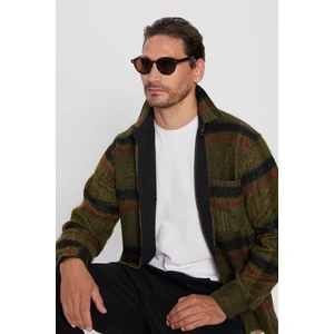 Erkek Relax Fit Rahat Kesim Tek Cepli Kareli Kışlık Oduncu Gömlek