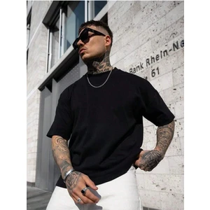 Düz Basic Oversize Erkek T-Shirt Salaş Boyfirend
