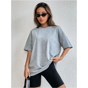 Düz Basic Unisex Oversize Salas T-Shirt Boyfriend