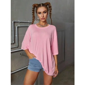 Düz Basic Unisex Oversize Salas T-Shirt Boyfriend
