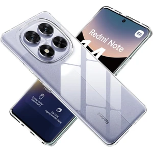 M.tk moveteck Xiaomi Redmi Note 14 Pro 5g Uyumlu Kılıf Kamera Çıkıntılı Korumalı Renksiz Yumuşak Şeffaf Silikon Kapak / Poco X7