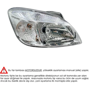 Kia Rio Far Lambası Sağ (Manuel) 2006-2010 92102-1G020