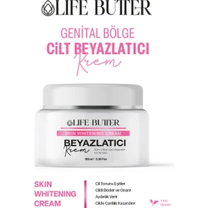 Life Butter Genital,göğüs Kalça Sıkılaştırıcıı Beyazlatıcı Krem Koltuk-Altı-Diz-Dirsek Göğüs Ucu Çatlak Kremi