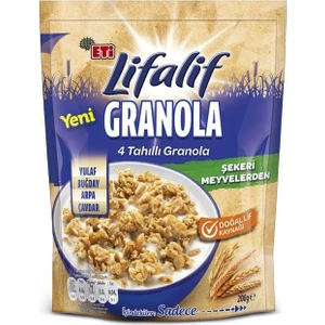 Lifalif 4 Tahıllı Granola 200 gr x 2 Adet