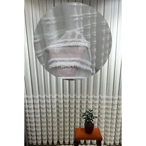 Özgün Perde Iskandinav Ponpon Tül Perde Sık Pileli Keten Kumaş, Ağır Gramaj, Kurşun Etekli | Zarif ve Modern