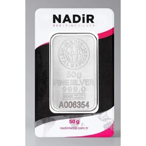 Victoria Gold Uluslararası Sertifikalı  50 Gr Külçe Gümüş 999 Ayar