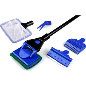 Huoxun Shop A 5'li Akvaryum Temizleme Seti Balık Ağı Kum Taraması Yosun Kazıyıcı Çim Çatalı Sünger Fırça Cam Akvaryum Temizleme Araçları (Yurt Dışından)