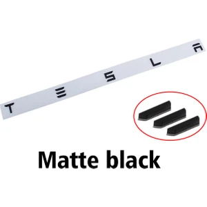 Wenchang Shop C Mat Siyah Tesla Model 3 Model Y S x Araba Arka Bagaj Harf Sticker Renk Logo Abs Aksesuarlar Özel Dekorasyon Renk Trim (Yurt Dışından)