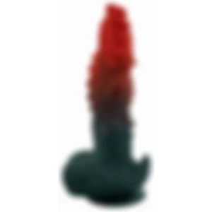 Kırmızı Siyah Canavar Dildo Model 1