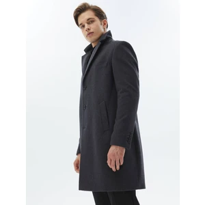 Antrasit Dokuma Palto