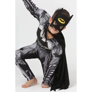 Life For Moda Erkek Çocuk Batman  Pelerinli ve Maskeli Kaslı Çocuk Kostümü
