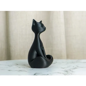 Dlc 3d Design Modern Kedi Biblo, 15  cm  Siyah Dekoratif Kedi Figürü, Pinterest Obje