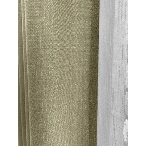 Alaska Keten Fon Perde Çağla Tek Kanat (Pilesiz)