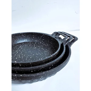 3'lü Döküm Sahan Seti 18-20-22 cm Sahan Tava