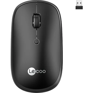 WS209 Kablosuz 6 Tuşlu 1600DPI Çift Modlu 2.4GHz WiFi + Bluetooth Şarjlı Sessiz Optik Mouse Siyah