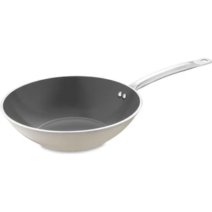 Swiss Crystal Bej Wok Tava 28 cm