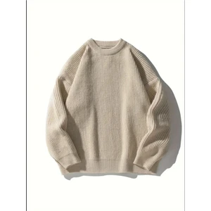 Tarz Cool Erkek Regular Fit Bisiklet Yaka Örgülü Triko