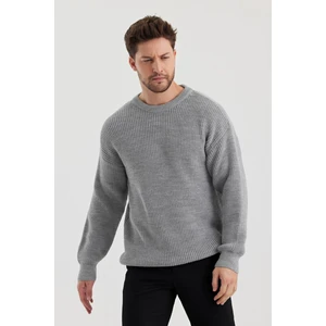 Tarz Cool Erkek Regular Fit Bisiklet Yaka Örgülü Triko