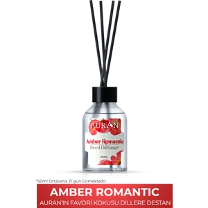 Amber Romantik Çubuklu Oda Kokusu Bambu Kokusu Amber Romantic Reed Diffuser 50ml