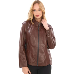 Kadın Siyah Deri Ceket