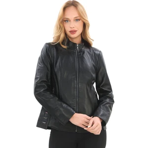 Kadın Siyah Deri Ceket