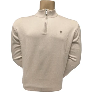 Sabri Özel Erkek Kazak Fermuarlı Yarım Balıkçı Basıc