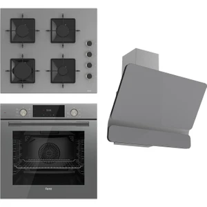 Flowart Ss Serisi Gri Set (SS208 + QMS63CPR +D082 )