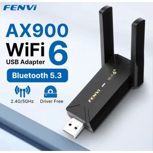 FU-AX900 Wifi-6+Bluetooth 5.3 Adaptörü Yüksek Çekim CE Sertifikalı Süper Hızlı Çift Bant 5Ghz/2.4Ghz