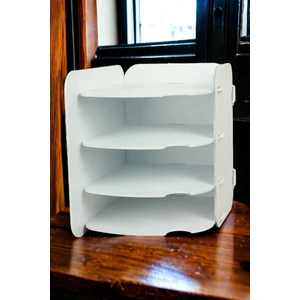 Evrak Rafı Ahşap Masaüstü Organizer Dosya Düzenleyici Model 2