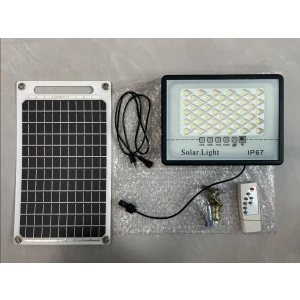 Tech Gourmet 100W Projektör- Yüksek Kaliteli Taşınabilir Güneş Enerjili LED Aydınlatma ve Şarj Seti