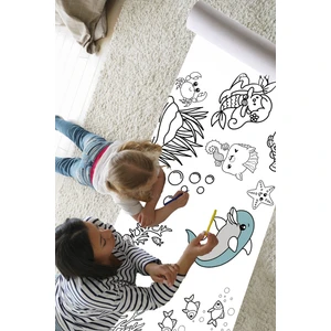 Nature Play Design Deniz Canlıları 2 Metre  Dev Boyama Kağıdı