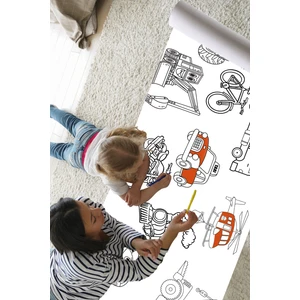 Nature Play Design Renkli Taşıtların Dünyası 2 Metre Dev Boyama