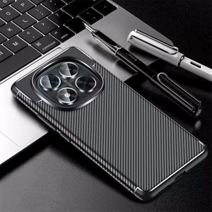 M.TK Moveteck Xiaomi Redmi Note 14 Pro Plus Kılıf Kamera Çıkıntılı Karbon Desenli Renk Atmaz Koruyucu Negro Kapak