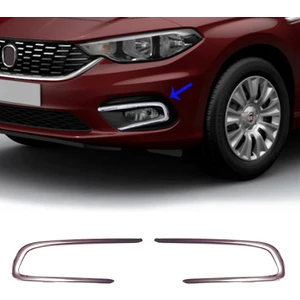 My Tuning Fiat Egea Sedan 2015 Üzeri Krom Sis Farı Çerçevesi 2 Parça P.çelik