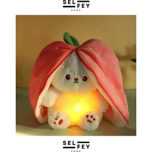 Nefes Alan Şapkalı Pembe Tavşan