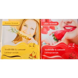 Iç Çamaşırı Yenilebilir 2’li  Aromalı Sütyen Külot Takım Gizli Kargo