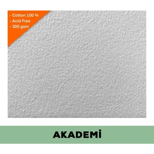 Suluboya Kağıdı Akademi (Cold Press) 38x28cm, %100 Pamuk, 300gr (20 Sayfa)